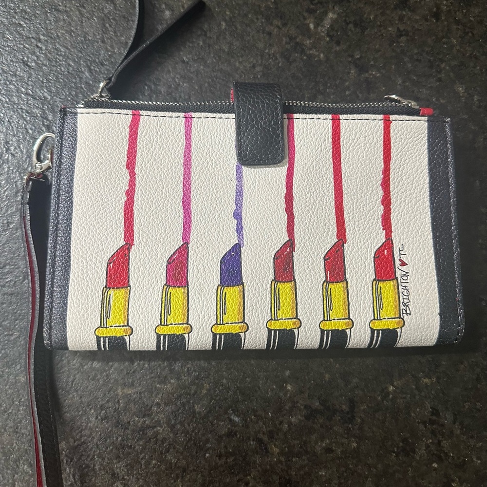 Brighton Fashionista Double Zip wristlet full size wallet